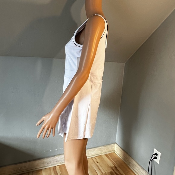 Gottex White Racer Back Mini Dress Athletic Tennis Style Size Large NWT - Picture 4 of 5